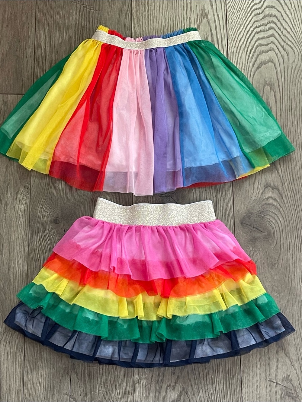 Hanna Andersson Rainbow Tulle Girls Size 5 Skirt Bundle